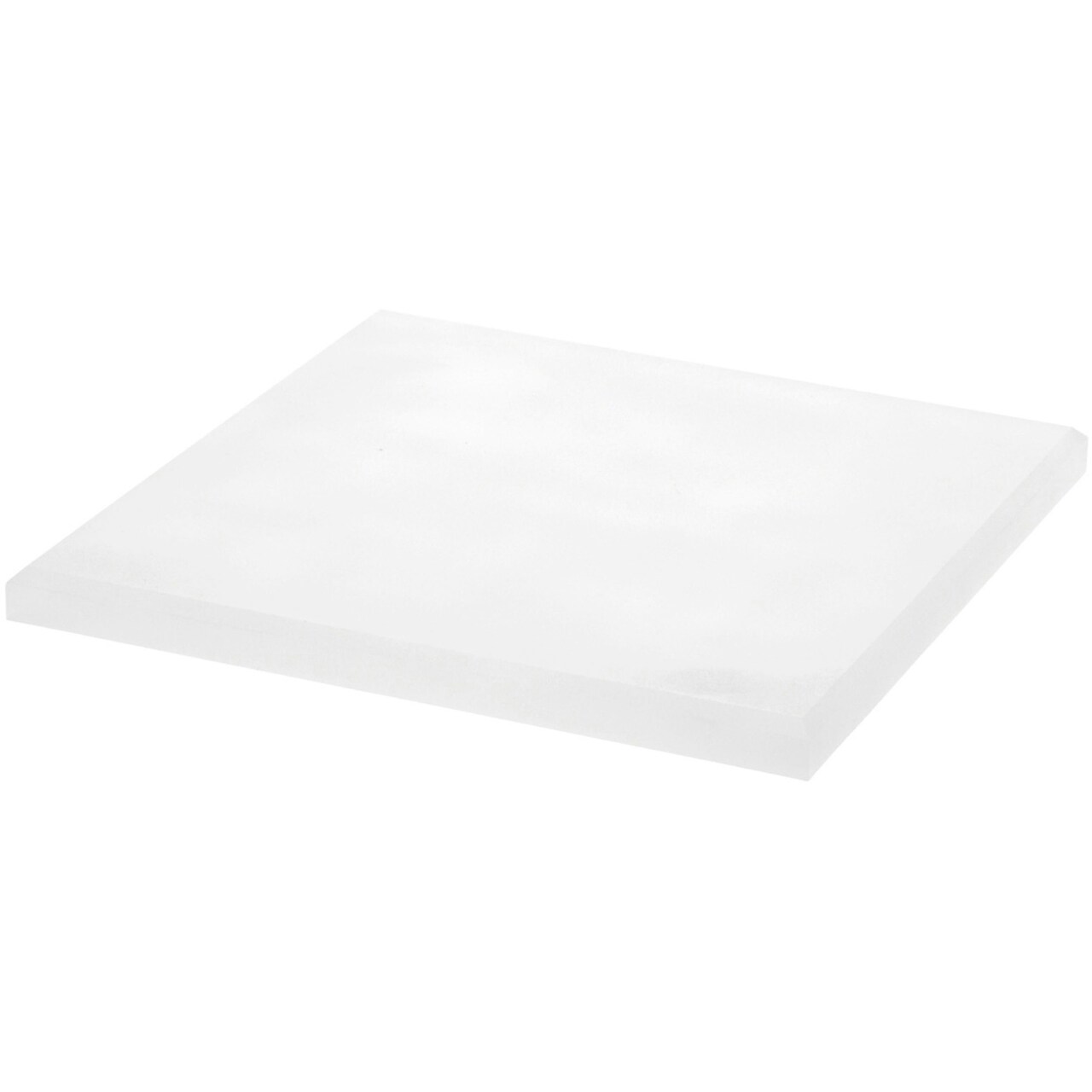 Plymor Frosted Acrylic Square Beveled Display Base, 7" W x 7" D x 0.5" H